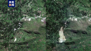 巴新山体滑坡事故前后卫星图片公布 数千人被埋悲剧显露