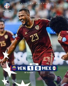 美洲杯：委内瑞拉1-0墨西哥，龙东点射制胜