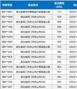 湖北超15000台车被举报占用应急车道 国庆严查违法行动