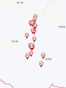 西藏地震记录到49次余震 最大余震4.4级