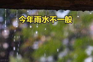 今年雨水不一般，60年一遇，有3大特点，4大特殊