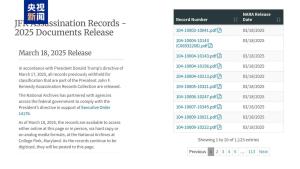 美國(guó)公布肯尼迪遇刺案記錄 特朗普下令全面解密