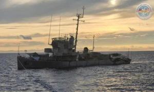 美菲演習靶艦為何提前沉沒 定位進水所致