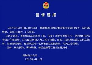 电动车闯红灯引发事故致4死2伤 肇事司机已被控制