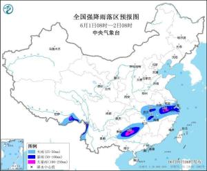 黃色預(yù)警發(fā)布南方多地大暴雨 強(qiáng)對(duì)流天氣來襲
