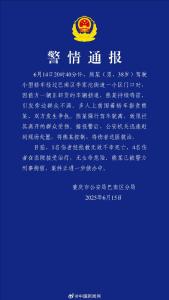 男子駕車強行駛離致1死4傷 爭執(zhí)升級悲劇收場