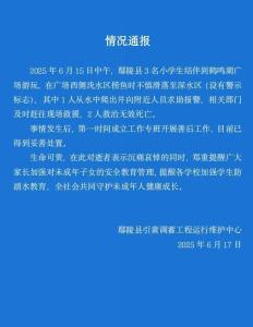 官方通報三名小學生撈魚溺水 2人救治無效死亡