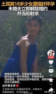 土耳其少女遭強奸懷孕被未婚夫射殺