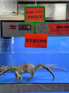 南京大学食堂卖“999元帝王蟹”不合时宜 学生反馈积极