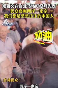 台湾民众高喊：我们都是中国人，两岸一家亲