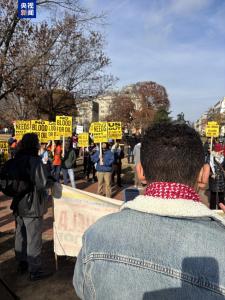 美国逾60城举行示威活动 反对对委军事干预