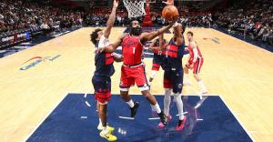 快船险胜奇才6连胜 哈登贡献关键分 哈登36分锁定胜局