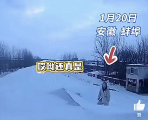 寒夜女子雪地冻8小时险被认成假人 民警及时救援