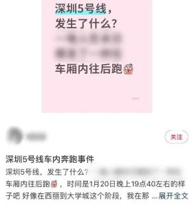 深圳地铁通报乘客情绪失控事件 安全员及时处置