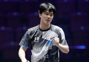 安宰贤晋级WTT重庆冠军赛男单16强 激战五局胜出