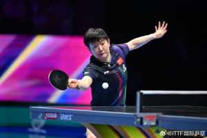 孙颖莎把温特打笑了 技术压制下的无奈笑容