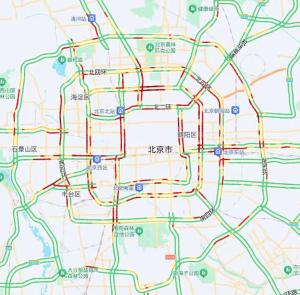 北京局地中雨将影响晚高峰 交通压力增大