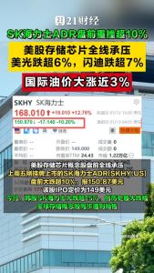 美股开盘：SK海力士ADR跌9% 存储板块集体承压