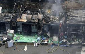 日本陆自总队司令部驻地起火 垃圾堆放处引发火灾