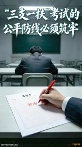 三支一扶考试公平防线必须筑牢 严惩作弊行为