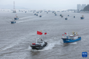 浙江舟山：东海开渔 千帆出海 台风后重启征程