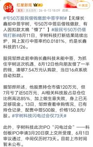 亏50万股民借钱缴款中签宇树 市场狂热下的极限博弈