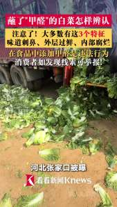 蘸了甲醛的白菜怎样辨认 三招快速辨别