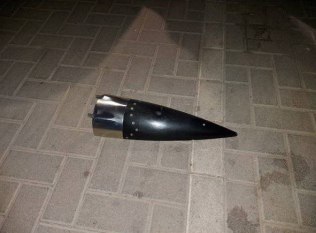 以色列大街上捡到的＂铁穹＂系统导弹整流