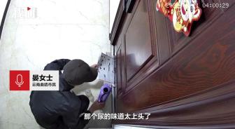 住戶多次遭遇門口倒尿騷擾 監(jiān)控拍下可疑男子