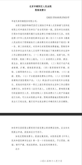 華誼兄弟法定代表人王忠軍被限消 債務(wù)危機(jī)加劇