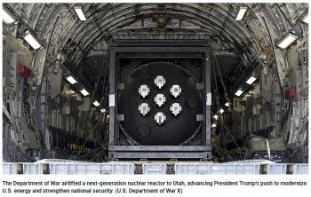 美国军方首次空运核反应堆组件 加速核能发展