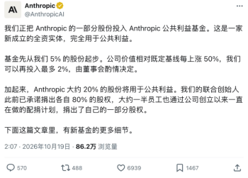 马斯克谈Anthropic设立基金 建议直接分给公众