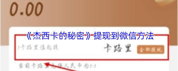 杰西卡的秘密app如何提现到微信