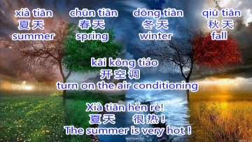 Lesson 152 Revision of Seasons and Weather 第一百五十二课 季节与天气复习课