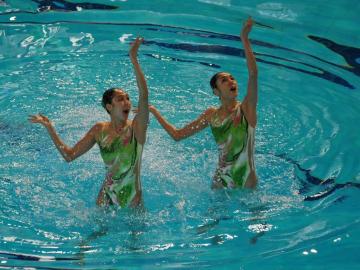 花样游泳世界杯第二站开赛中国花游队首日夺两金