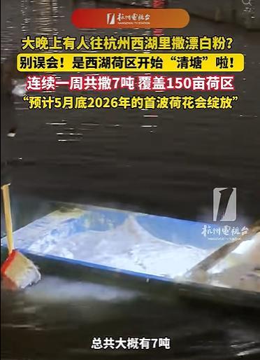 7吨漂白粉撒向西湖有必要吗 科学规划保障生态