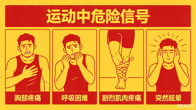 运动中出现这7种危险信号，立刻停下！
