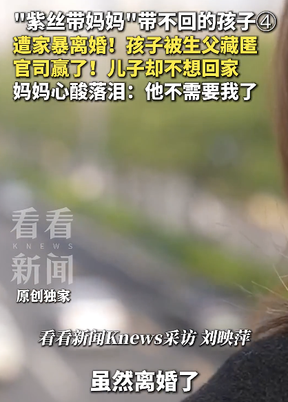 女子遭家暴离婚儿子被误导排斥母亲 五年缺席酿成悲剧