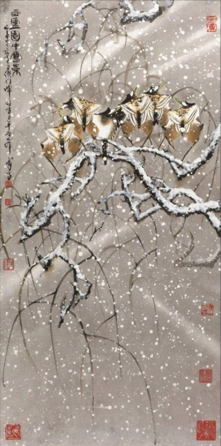 韩天衡 | 水墨透明而不失厚度，色彩绚烂而不失沉稳，展现出一派苍茫浑厚气象
