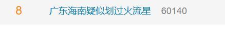 廣東夜空疑似出現(xiàn)火流星 點亮夜空引發(fā)熱議