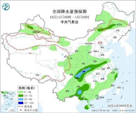 四川盆地东部至黄淮等地多降雨