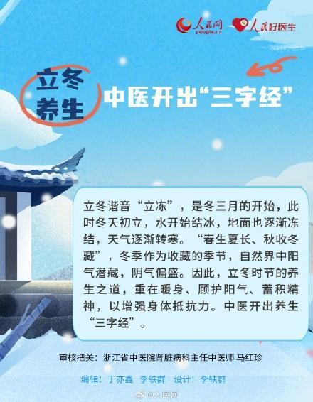 转发收藏！立冬养生3字经 暖身护阳气