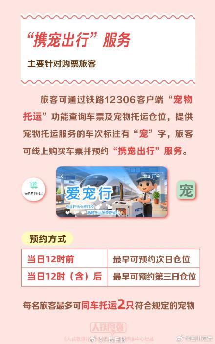 高铁宠物运输箱升级了 新增“爱宠行”服务