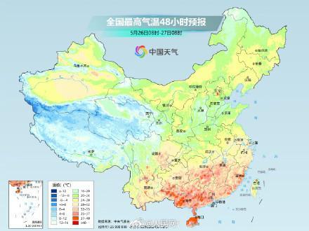 南方迎入夏以来最大范围高温