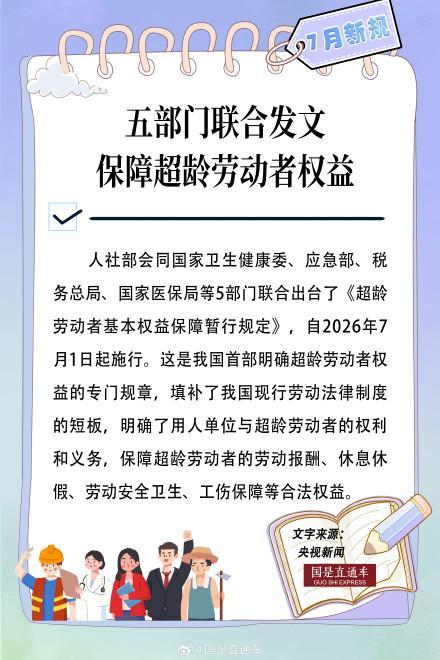 新规来了 7月起施行！影响你我生活
