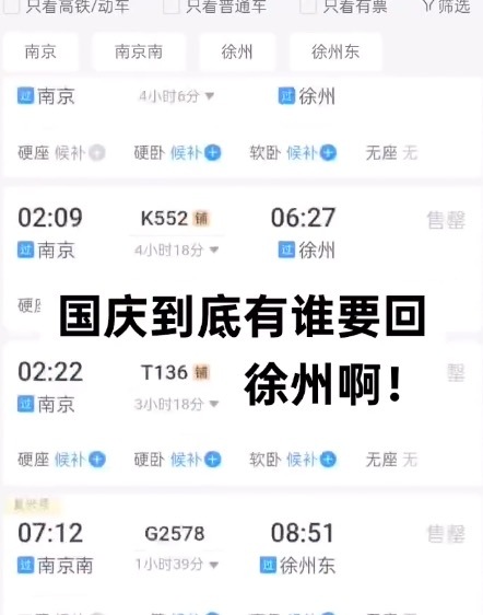 国庆假期火车票一票难求 网友：12306我要回家