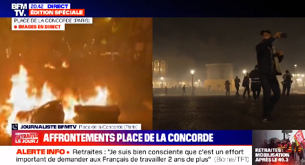 外媒：法国强行推动退休制度改革引发冲突，“巴黎在抗议中燃烧”