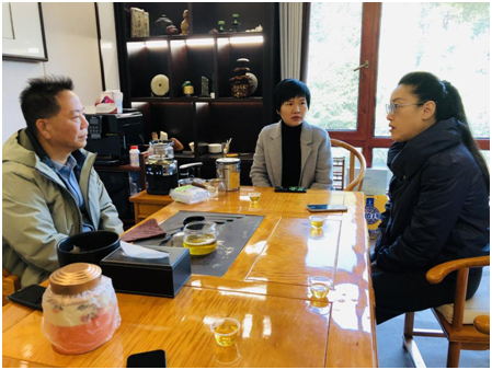 兰州市驻武汉招商中心拜访湖北嫦娥生物股份有限公司