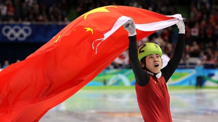 Vierfache chinesische Olympiasiegerin im Shorttrack – Wang Meng!