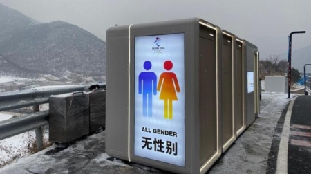 Umweltfreundliche mobile Smart-Toiletten für die Olympischen Winterspiele in Beijing